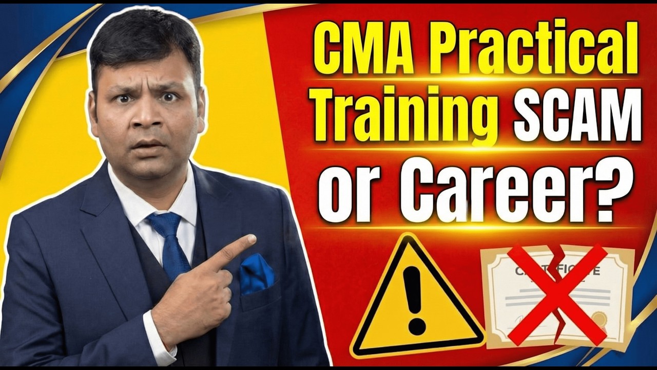 CMA Practical Training SCAM or CAREER | CA Satish Jalan | SJC