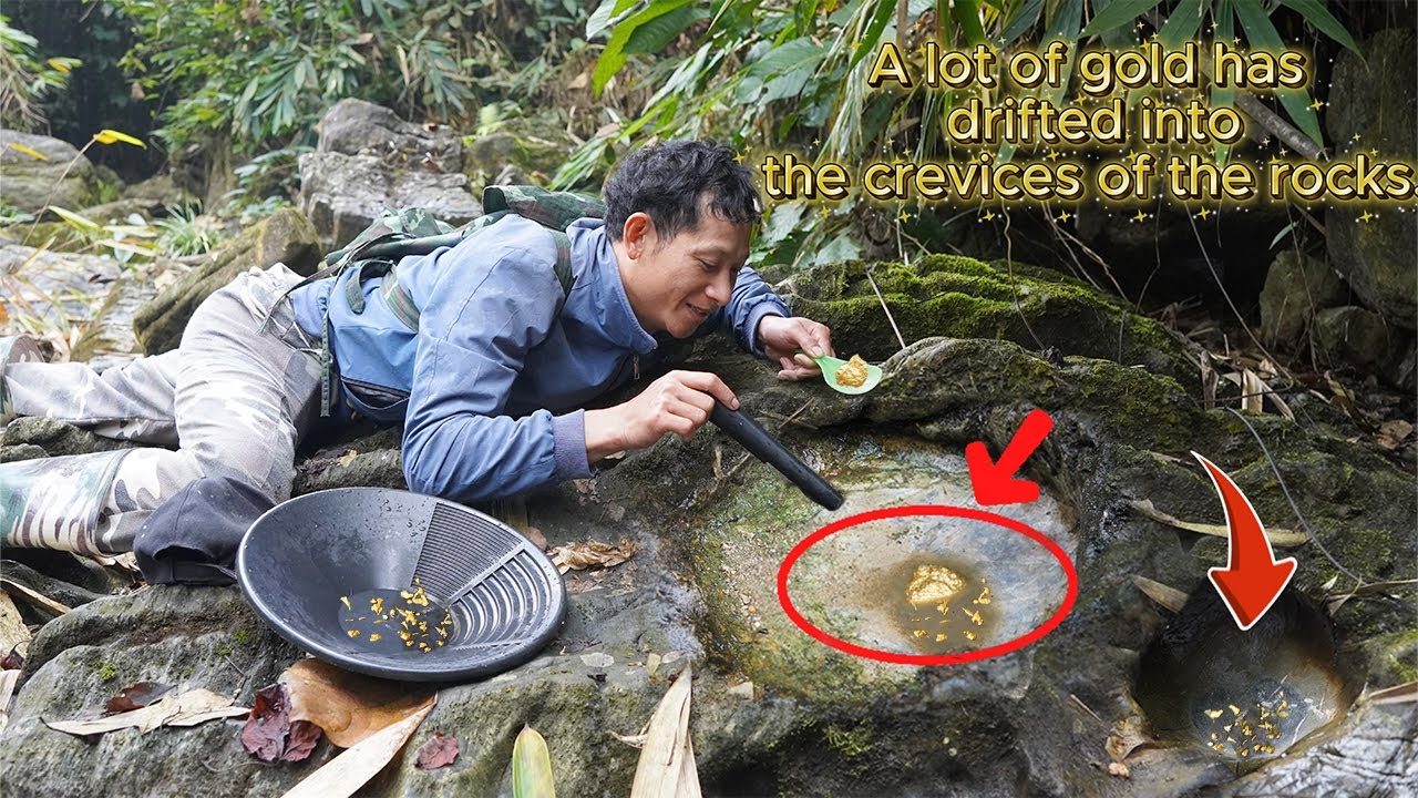 When Floodwaters Recede, Gold Settles in Rock Pits | Dry Season Gold Hunting