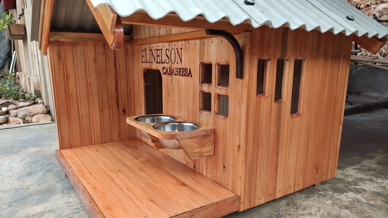 Casinha De Cachorro Alto Padrão/ Marcenaria Fundo De Quintal
