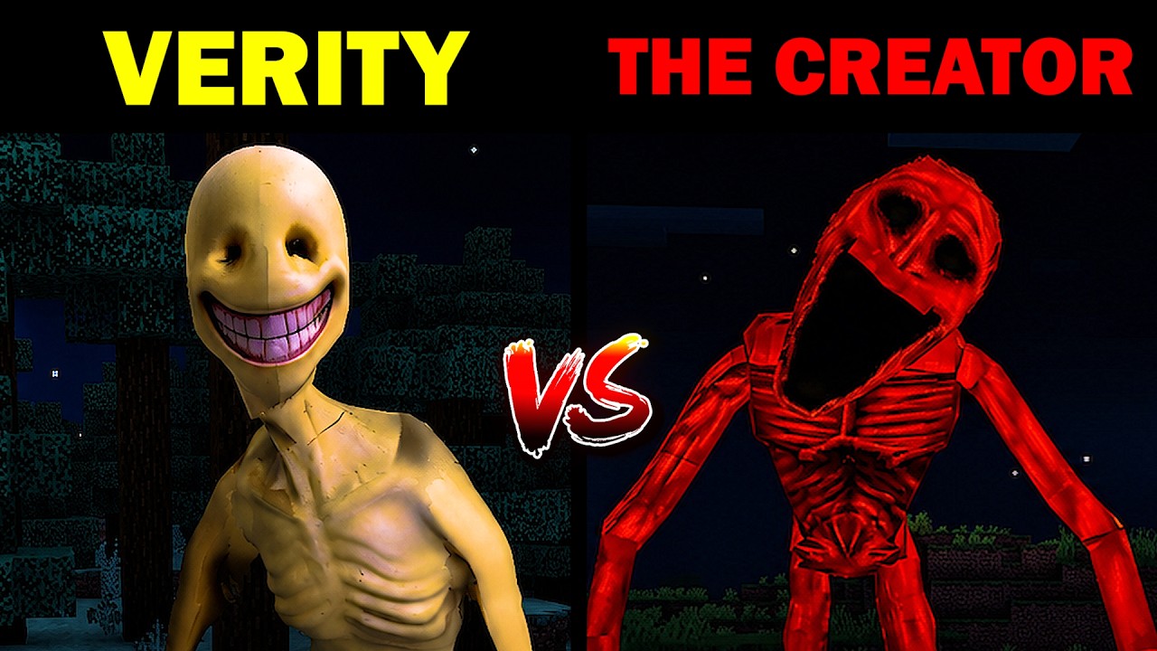 Verity vs The Creator in Minecraft &ndash; Who Is Scarier ?