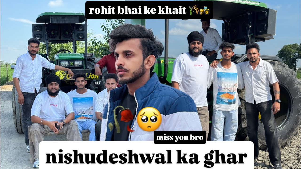 nishu veer ghar gay rohit veer nu mile ਅਕਾਲ ਵੀਰ ਨਾਲ bhut sewa kitti veer huna ne #nishudaswal  #jaat
