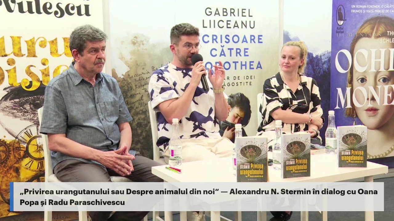 Lansarea volumului „Privirea urangutanului sau Despre animalul din noi“ de Alexandru N. Stermin
