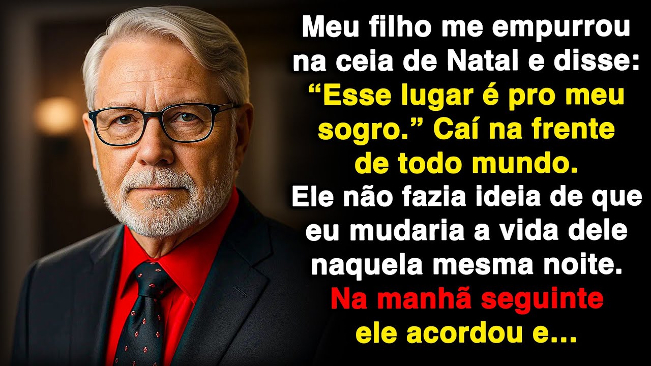Meu filho me empurrou da mesa de Natal e falou: "Esse lugar é pro meu sogro!"