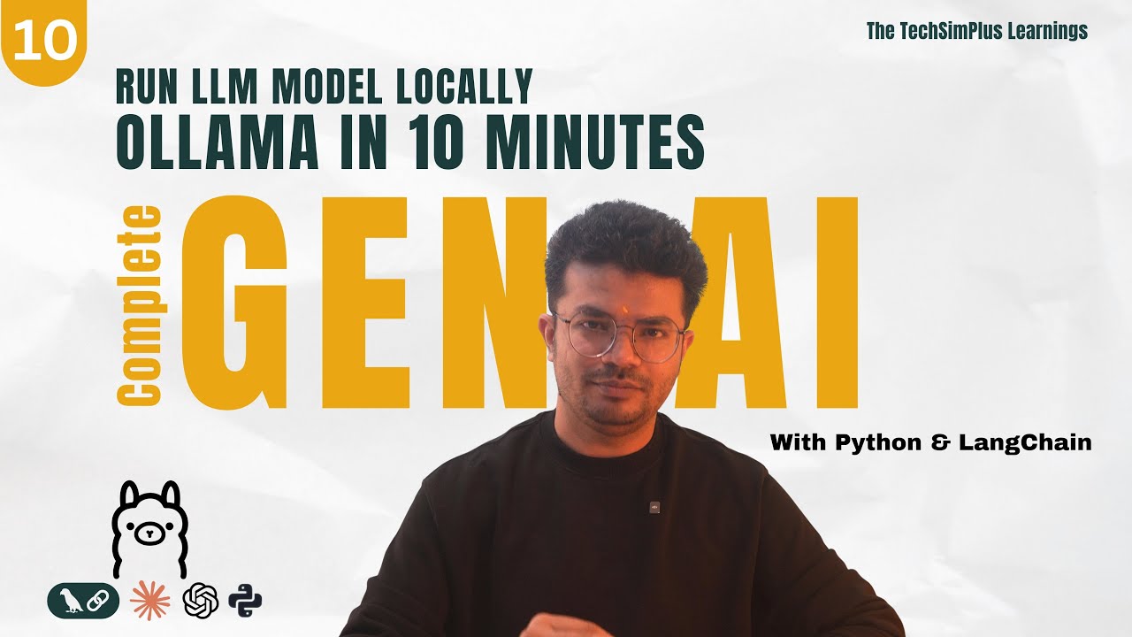 #10 Learn Ollama in 10 Minutes - Run LLM Models Locally for FREE | Connect Ollama with LangChain