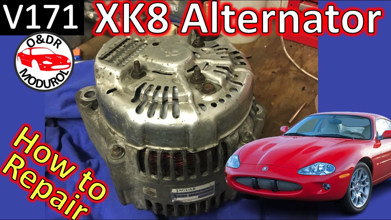 Jaguar XK8 Alternator Repair DIY: Symptoms, Failure Causes & Component Fix. Modurol (XKR X100 V171)