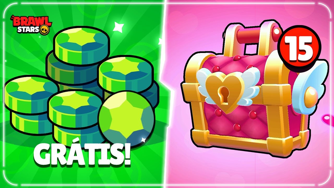 HOJE TEM GEMAS GRÁTIS PRA TODO MUNDO no BRAWL STARS! ABRI 15 CAIXAS do AMOR, SÃO AS PIORES DO JOGO?