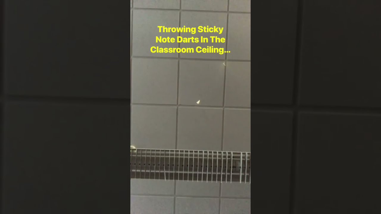Sticky Note Darts Gone Wrong! |#shorts #tiktokviral