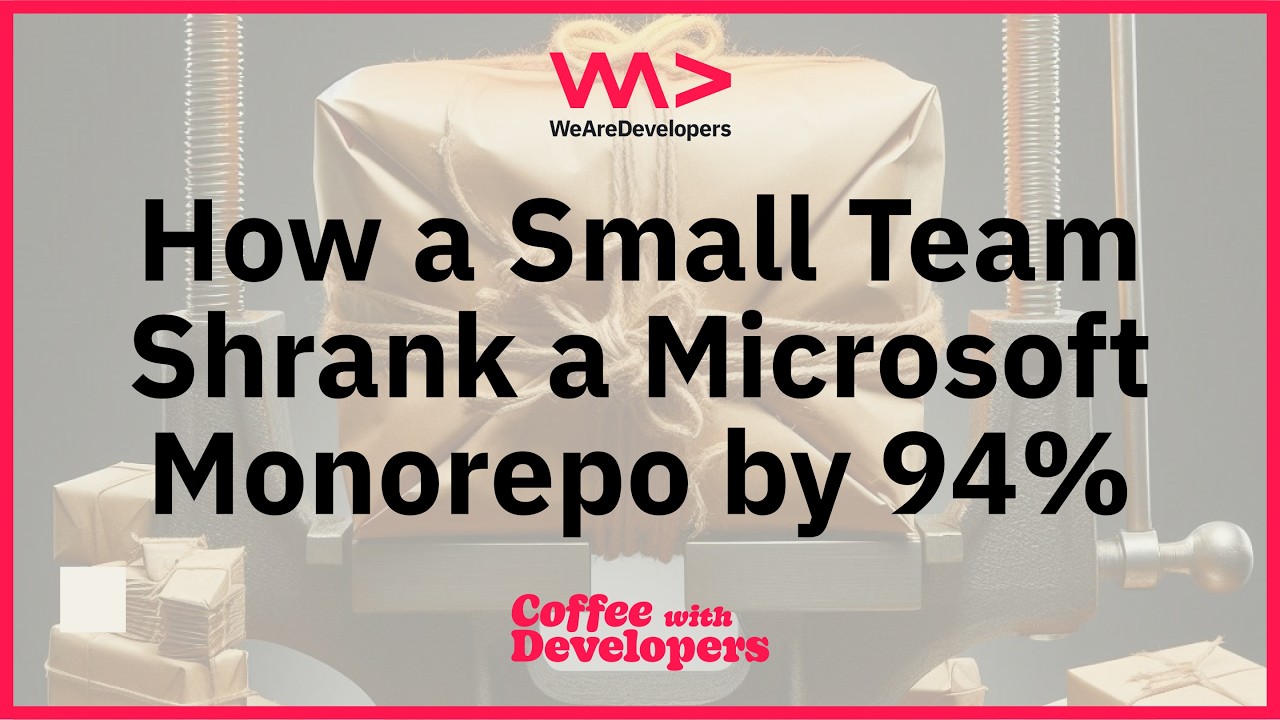How a Small Team Shrank a Microsoft Monorepo by 94% - Coffee with Developers