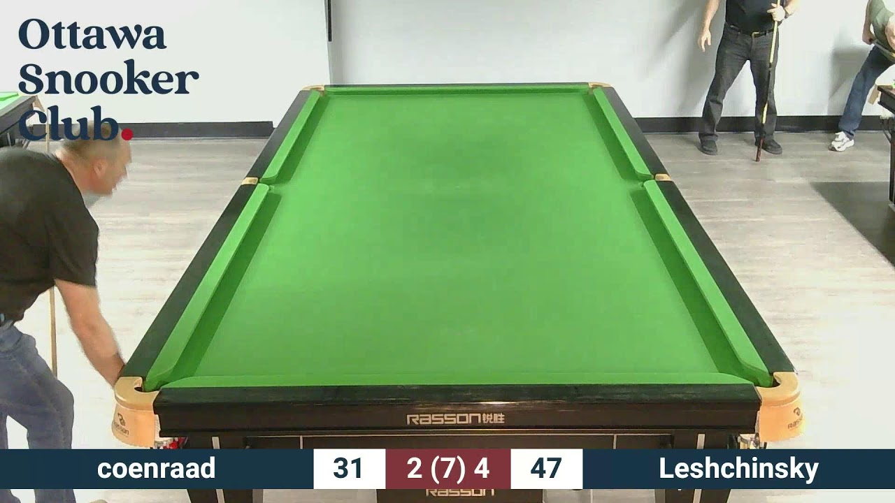Ottawa Snooker Club - League Match harry coenraad vs Leo Leshchinsky
