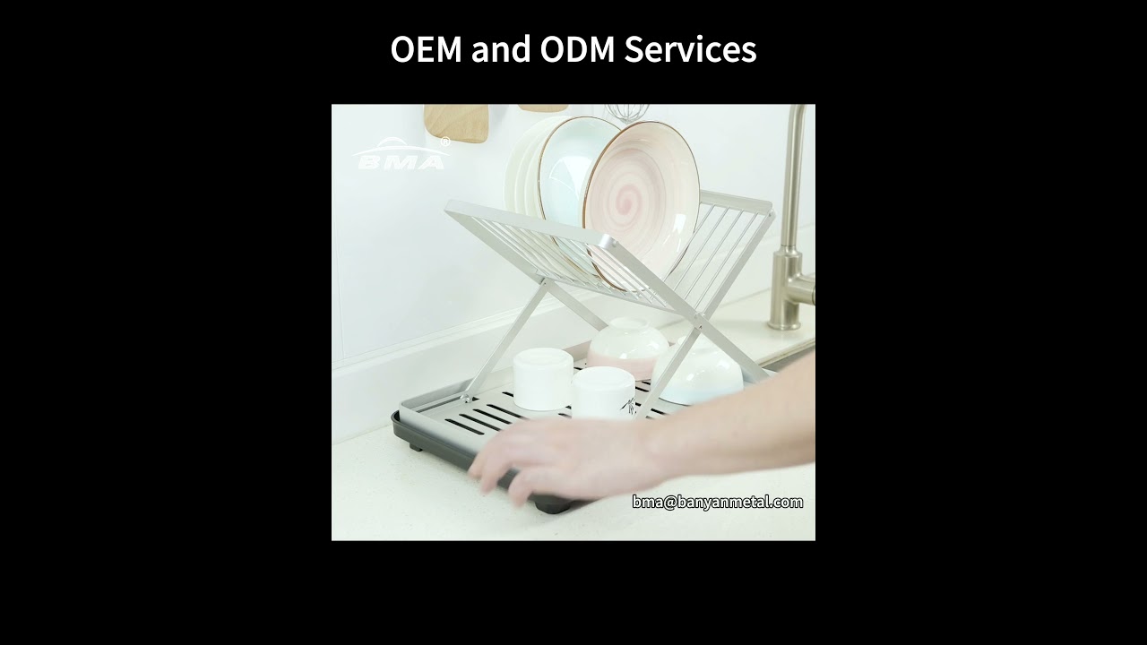 New Foldable Dish Drying Rack 