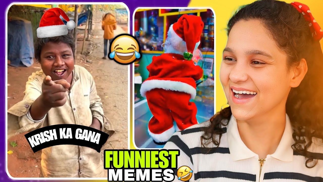 KRISH KA GANA SUNEGA X LE BETA | Reacting Trending boy memes | Try not to laugh (Funny memes )