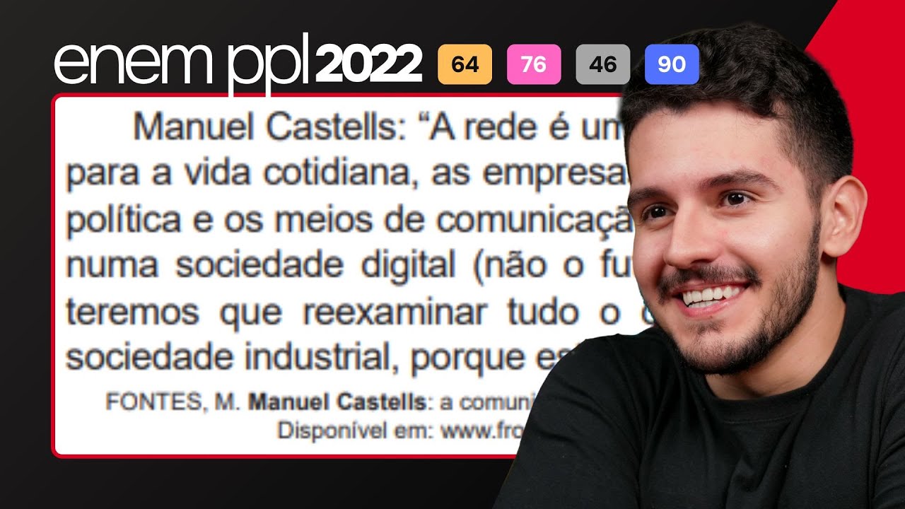 ENEM PPL 2022 - Manuel Castells: “A rede é uma realidade generalizada para a vida cotidiana,