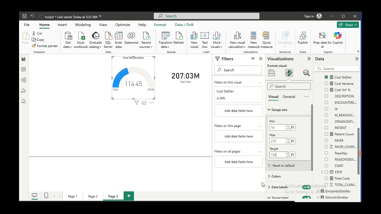 Creating visuals (DataAnalytik Power bi)