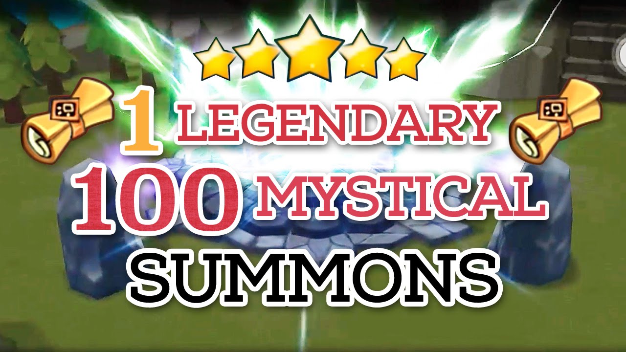 Summoners War: 100 Mystical Scrolls, 1 Legendary - First Nat 5* MS Summon