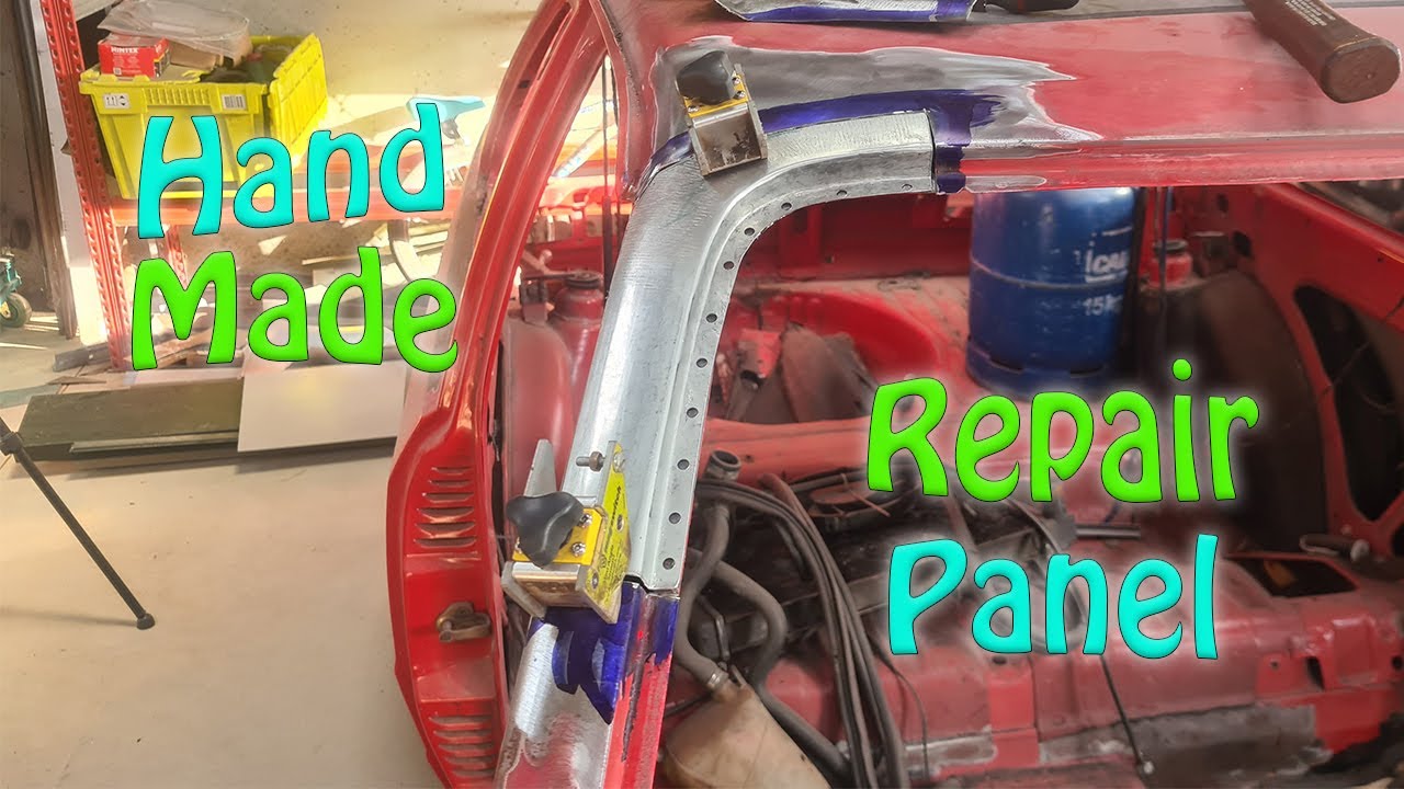 Ремонт передней стойки на крыше Mk4 Escort | Изготовление панелей | Обработка металла