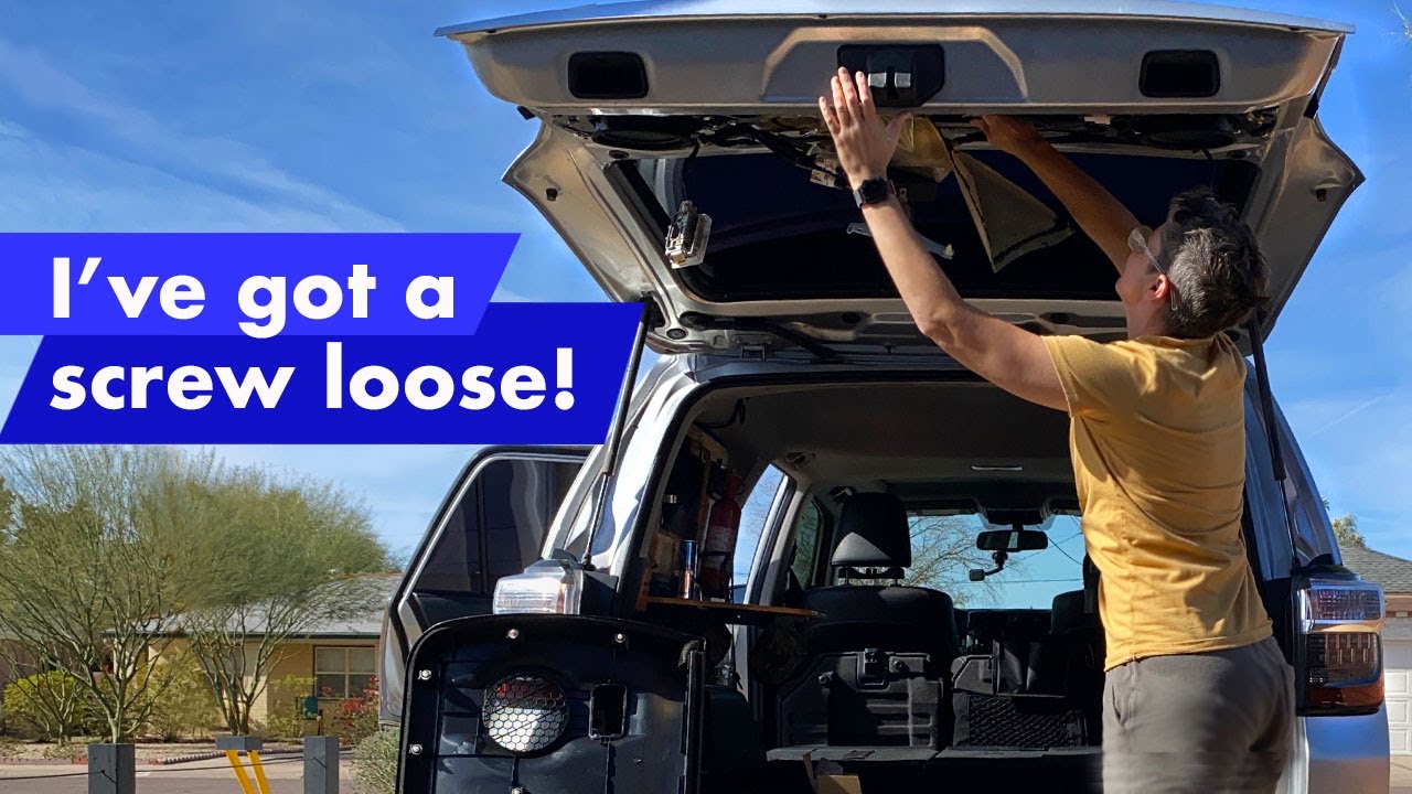 5th gen 4Runner wiggly liftgate garnish repair and hunting the elusive M6 flange nut