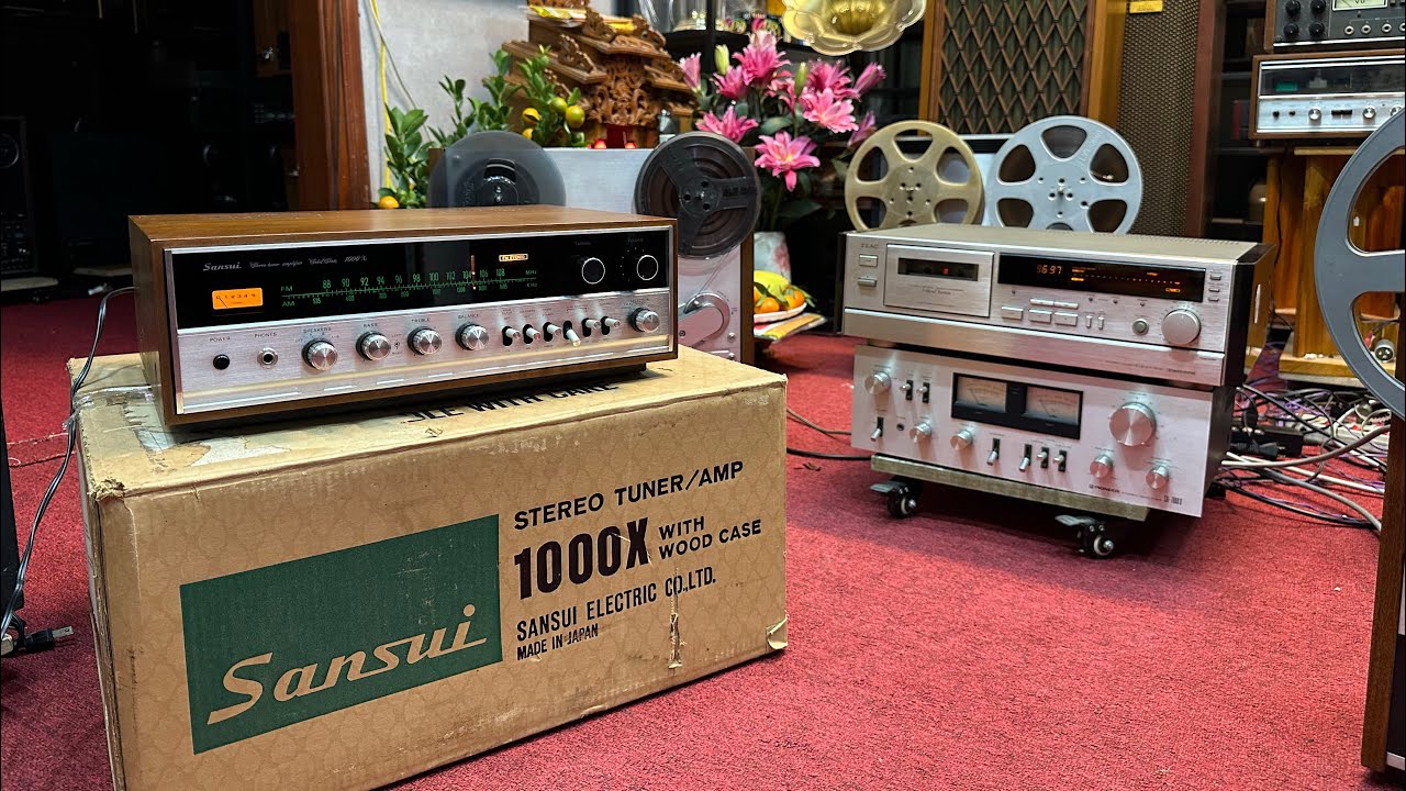 Hàng sưu tầm nguyên thùng xốp Sansui 1000x quá mới. Teac v9000 cực đẹp. Lh 0975884009