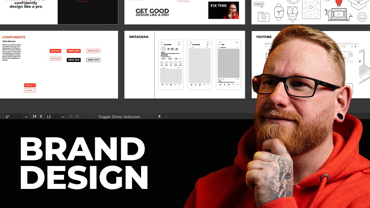 Working on style and brand guidelines in Illustrator