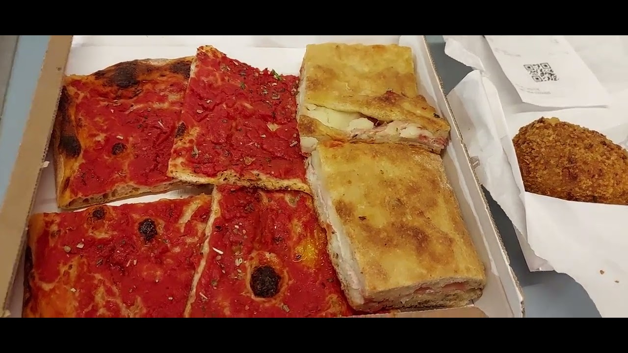 Rome, ITALY : Best Pizza in Rome..Bonci Pizza..February 2025