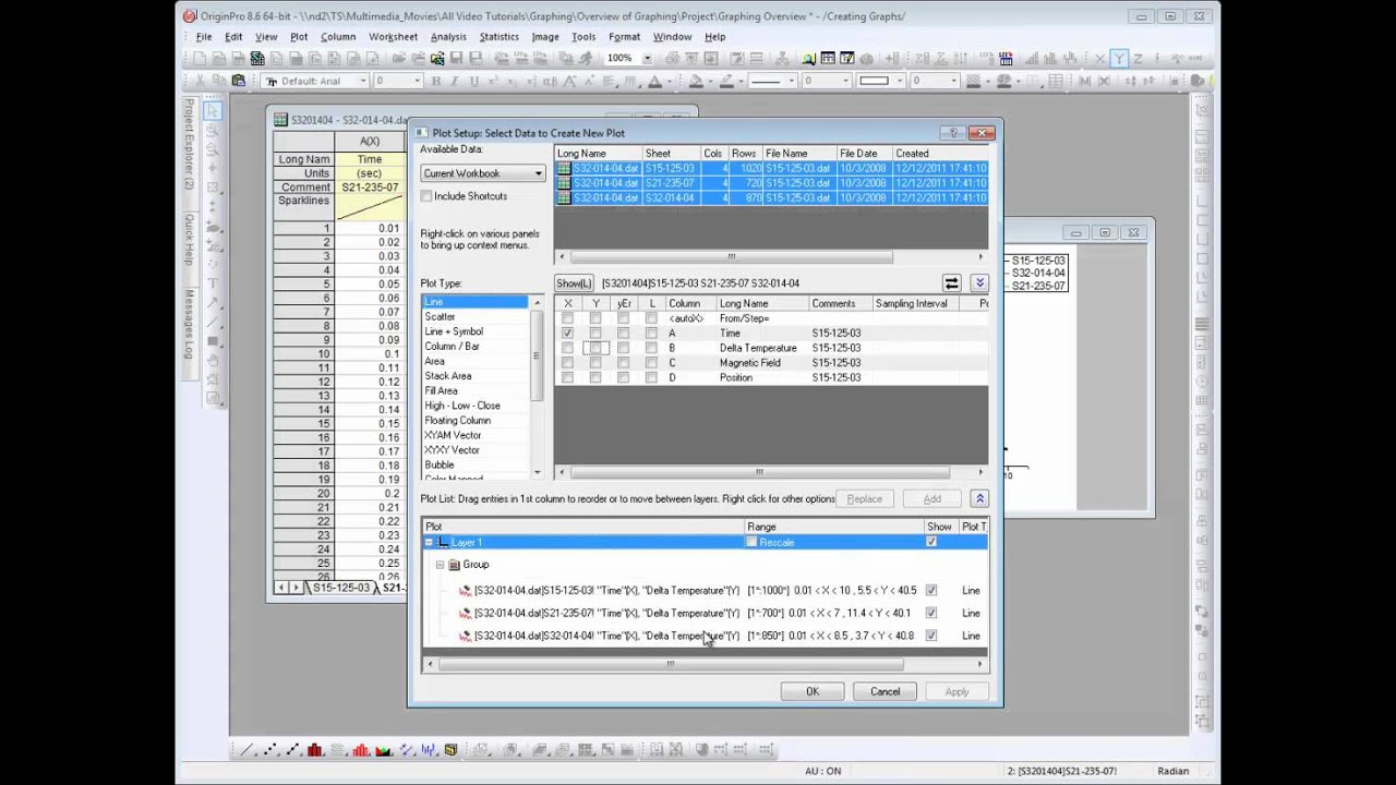 OriginLab® Introduction to Graphing in Origin