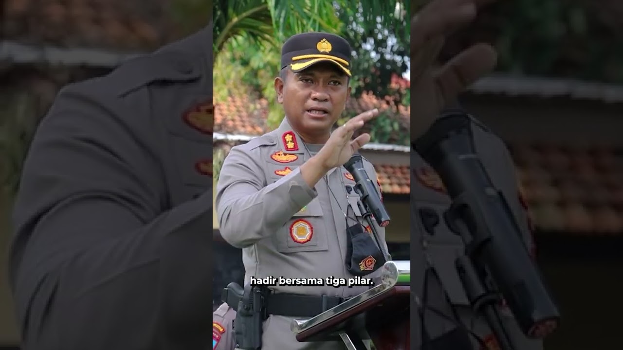 Arahan Kapolres Pemalang kepada anggota saat pelaksanaan apel pagi