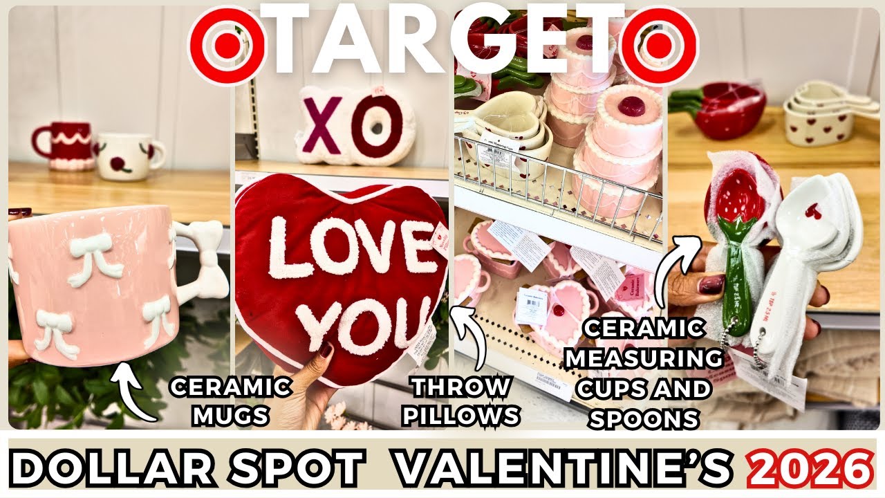TARGET DOLLAR SPOT VALENTINE&rsquo;S 2026 💝 Home Decor  Must Haves | Shop With Me