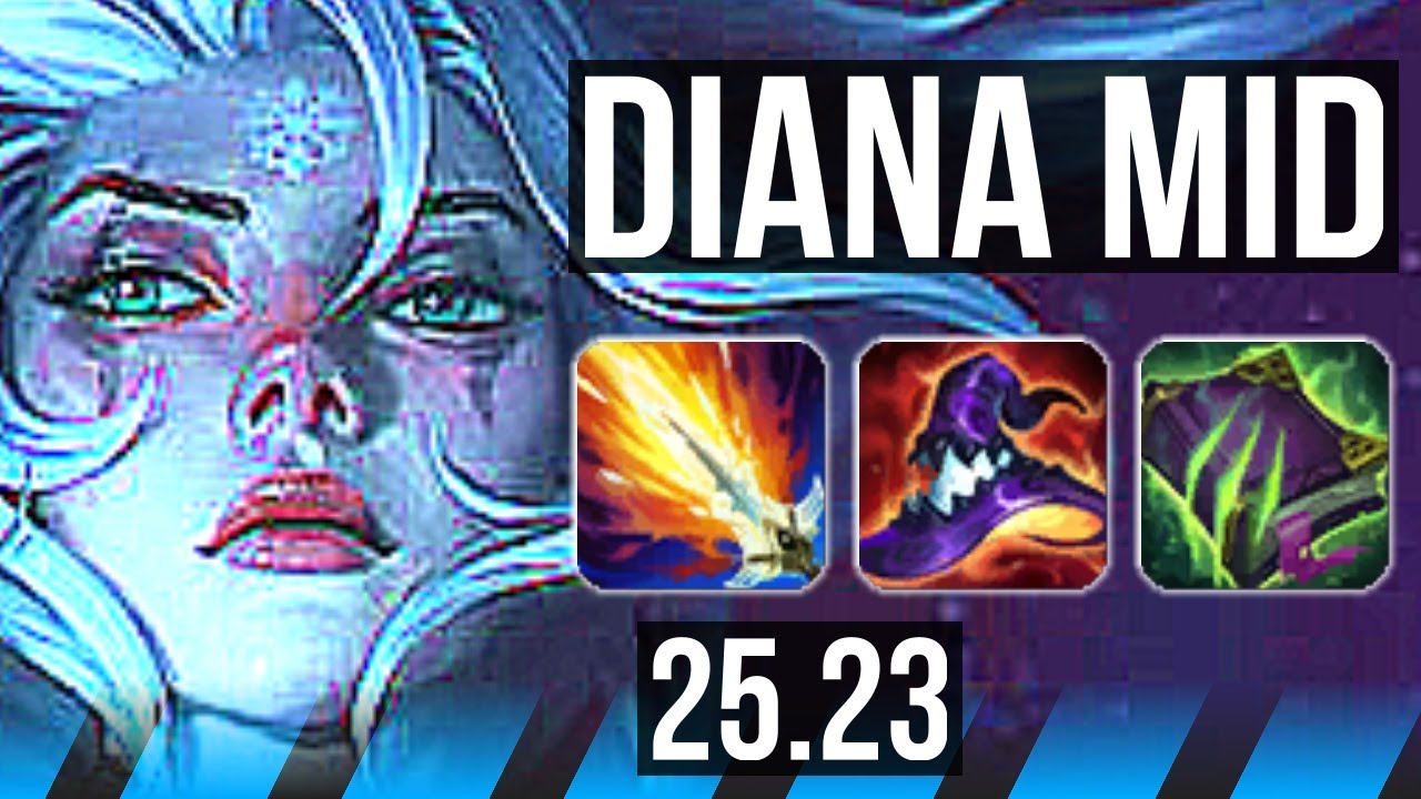 DIANA vs IRELIA (MID) | 13/2/8, Legendary | EUNE Master | 25.23