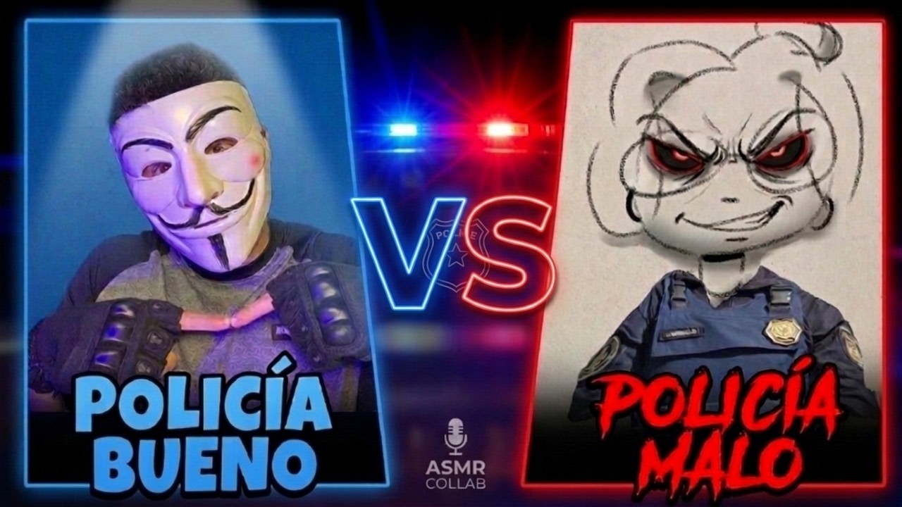 ASMR - Policía BUENO👼 vs MALO👿 con @manysonidillos