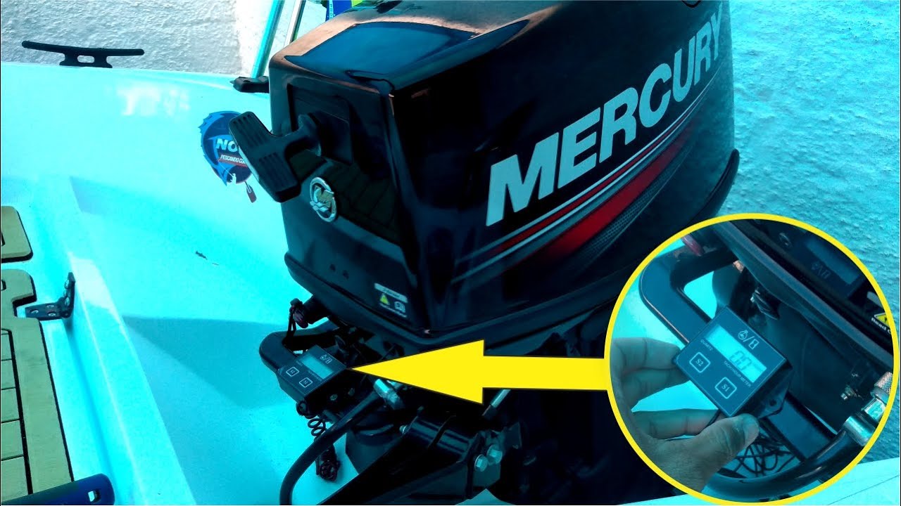 INSTALANDO CONTA GIROS (Horímetro) NO MOTOR DE POPA MERCURY