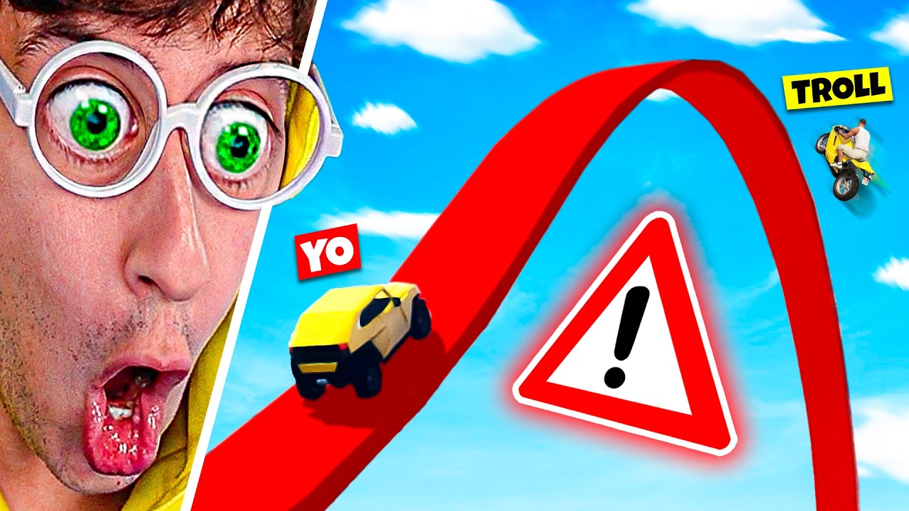 Carrera TROLL vs HERMANO 😂!!! (Coches Raros) - GTA 5 Online TEKENDO