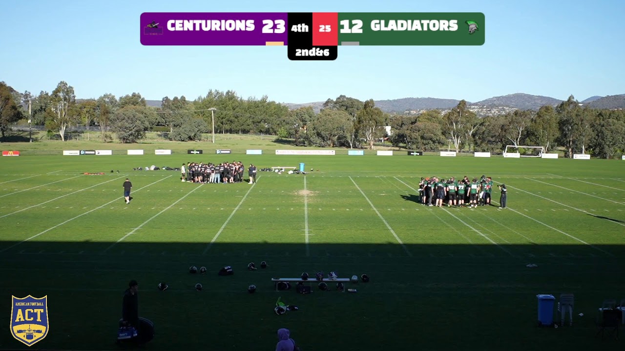 Centurions vs Gladiators | American Football ACT