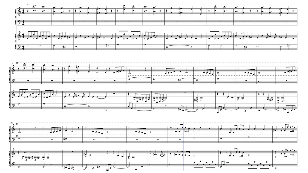 The Winner Takes It All, Piano Duet - ABBA