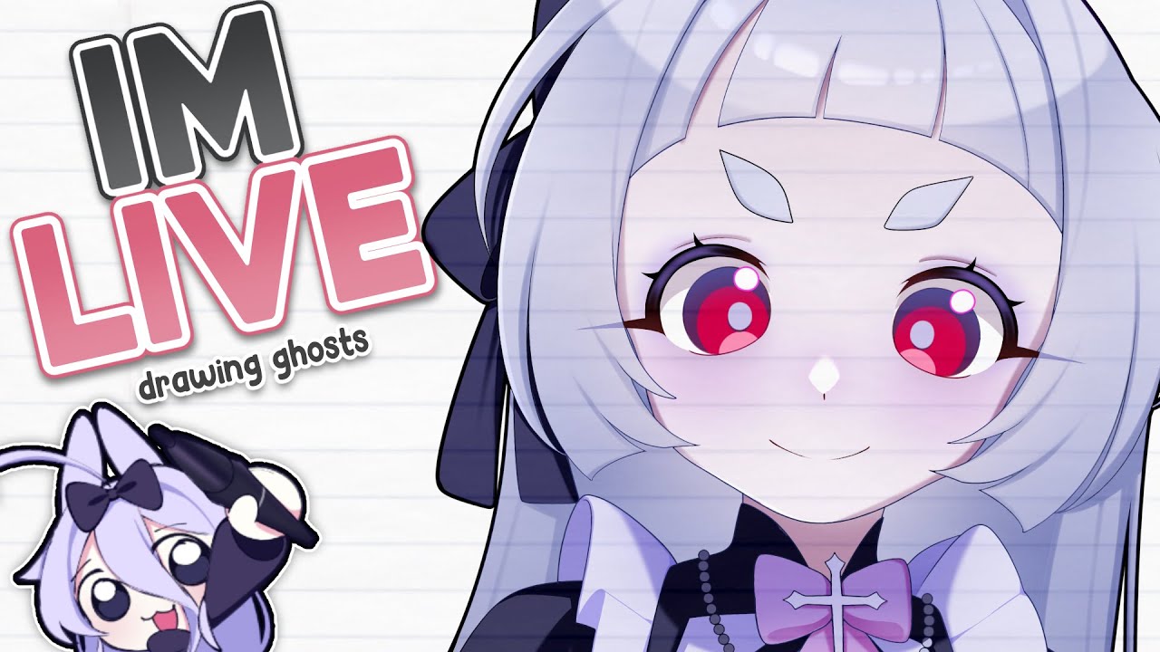 【ART】 drawing cute ghost vtubers 👻