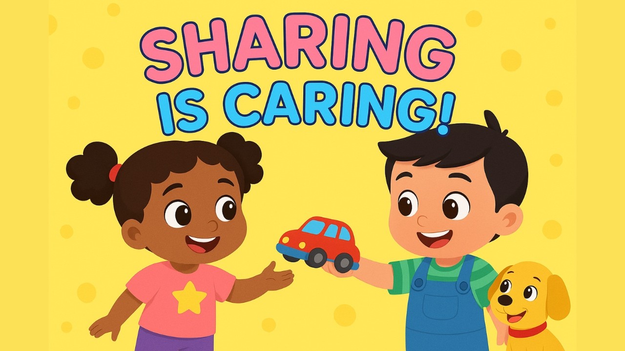 Sharing Is Caring Song for Kids | Learn Kindness & Friendship