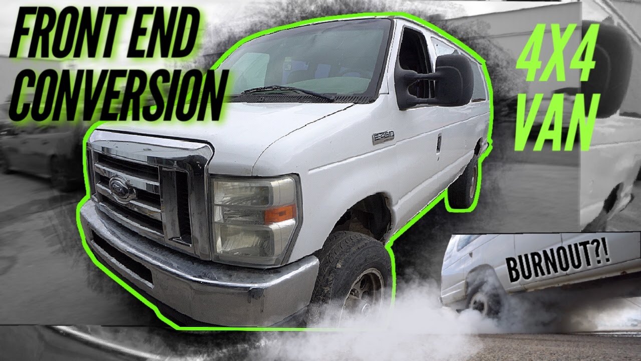 Will it do a burnout? - 7.3 Diesel 4x4 Van 08 Front End Conversion and First drive!