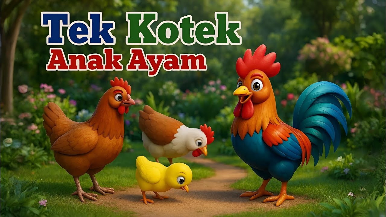 Tek Kotek Kotek | Lagu Anak Ayam Lucu & Edukatif | Lagu Anak Indonesia Terpopuler 2024