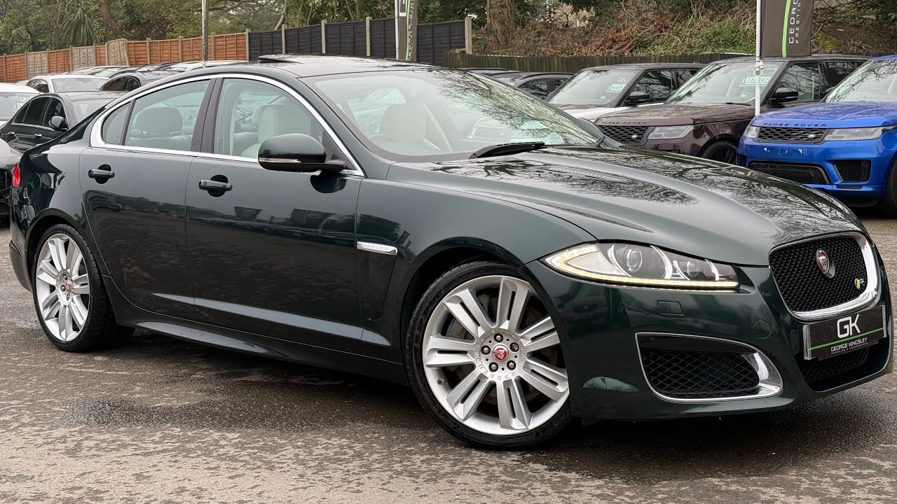 2014 Jaguar XF R 5.0 V8 Supercharged in British Racing Green for sale at George Kingsley Colchester