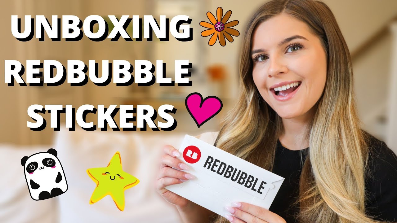 Unboxing YOUR Redbubble Stickers & Shop My Redbubble Store with Me! (Redbubble Haul)