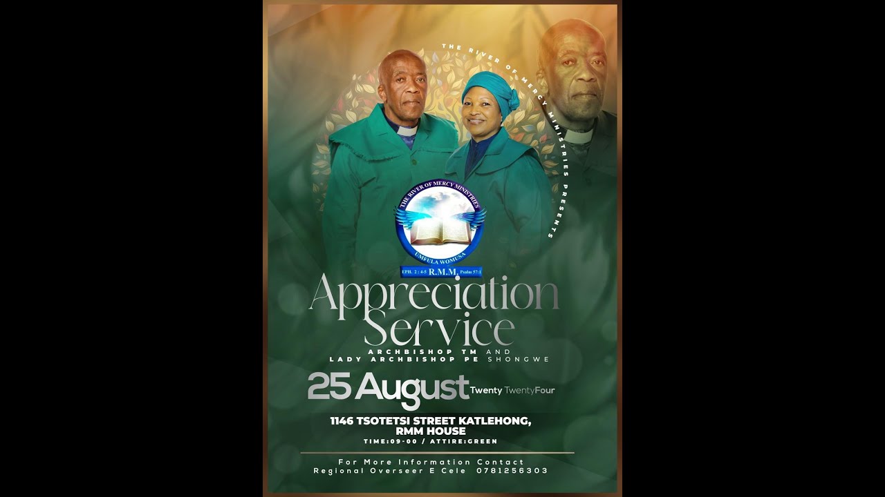 The River of Mercy Ministries (RMM): Ngingo wenhliziyo kaJehova