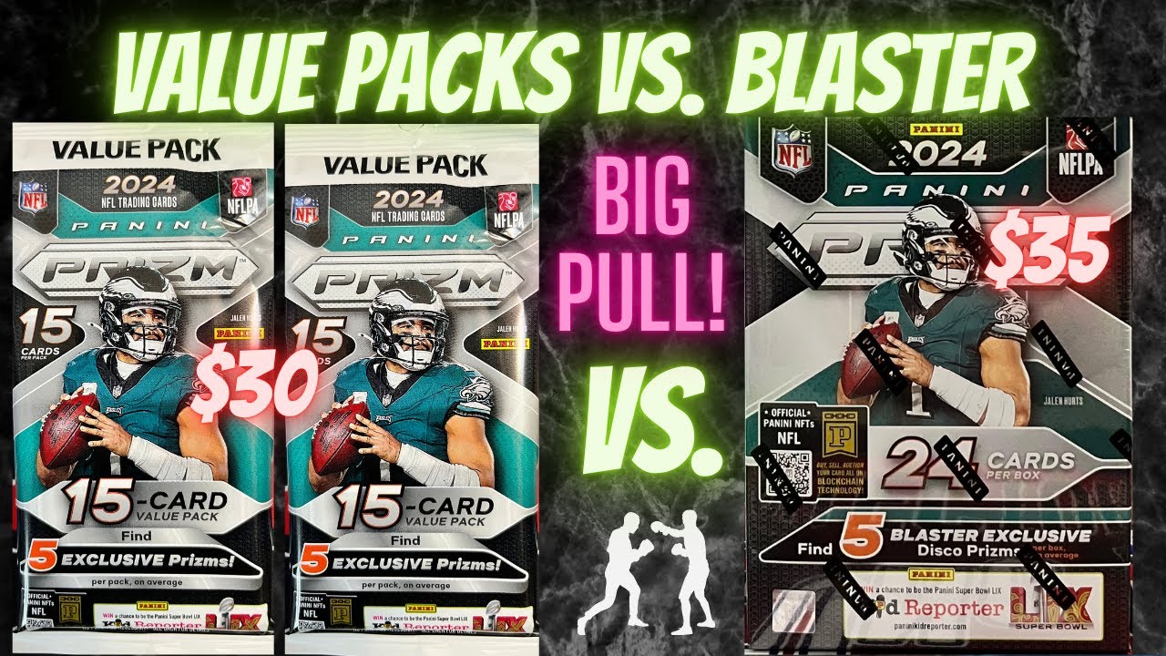 Blaster Box vs. Value Packs 2024 Panini Prizm Football Retail Review ** Big RC PULL!! **