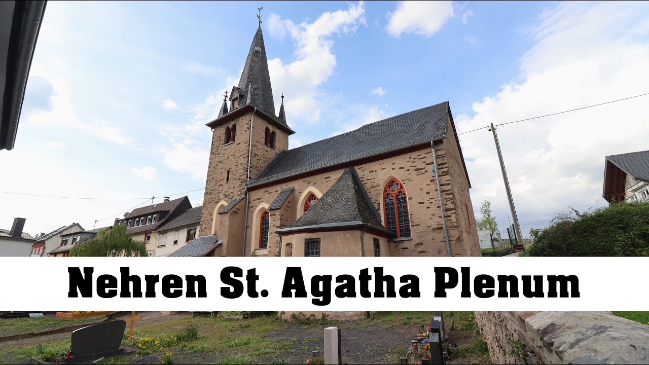 Nehren (Mosel), St. Agatha, Vollgeläut (Turmaufnahme)