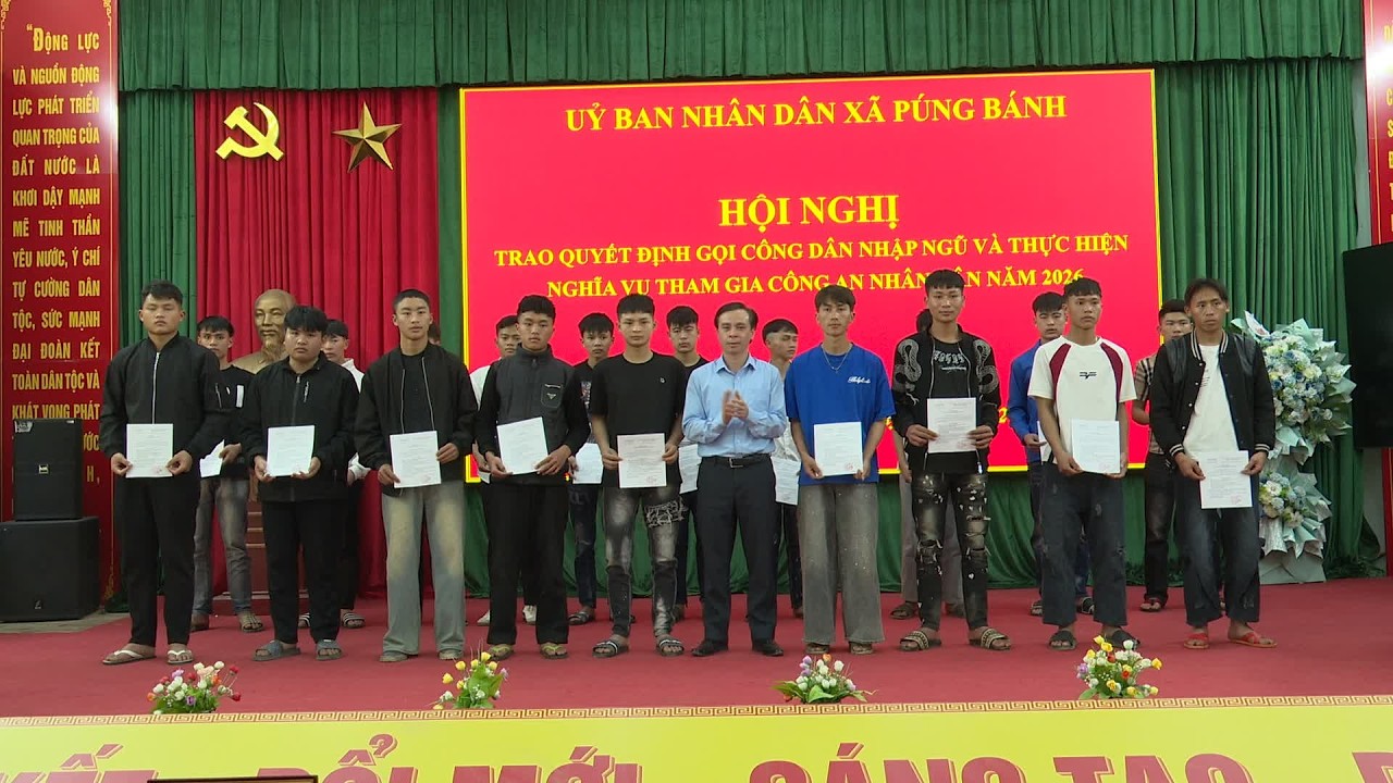 Thanh niên xã Púng Bánh sẵn sàng thực hiện nghĩa vụ công dân