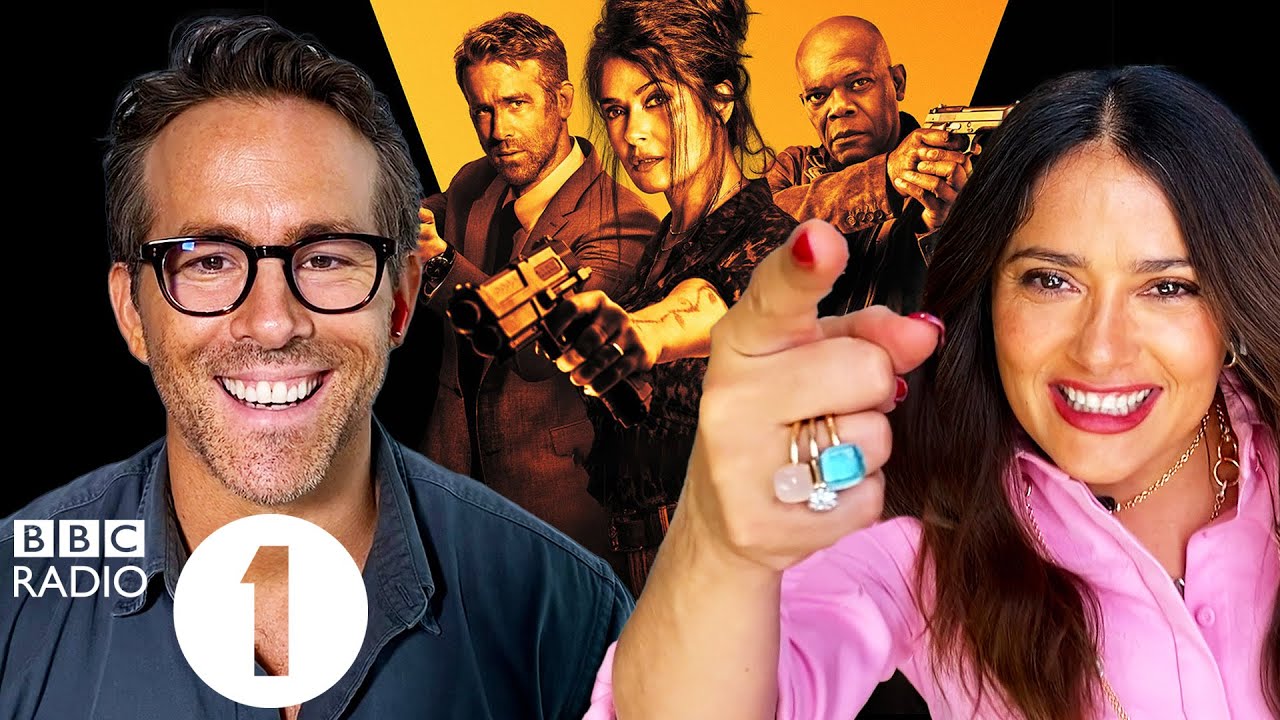 "Yiiiip!" Ryan Reynolds and Salma Hayek on slapping and swearing in The Hitman's Wife's Bodyguard.