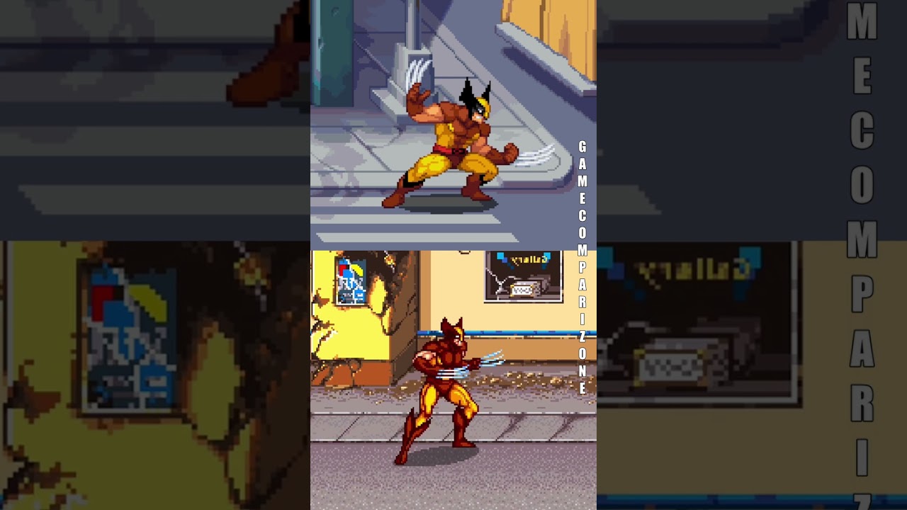 Marvel Cosmic Invasion vs X-Men Arcade WOLVERINE comparison
