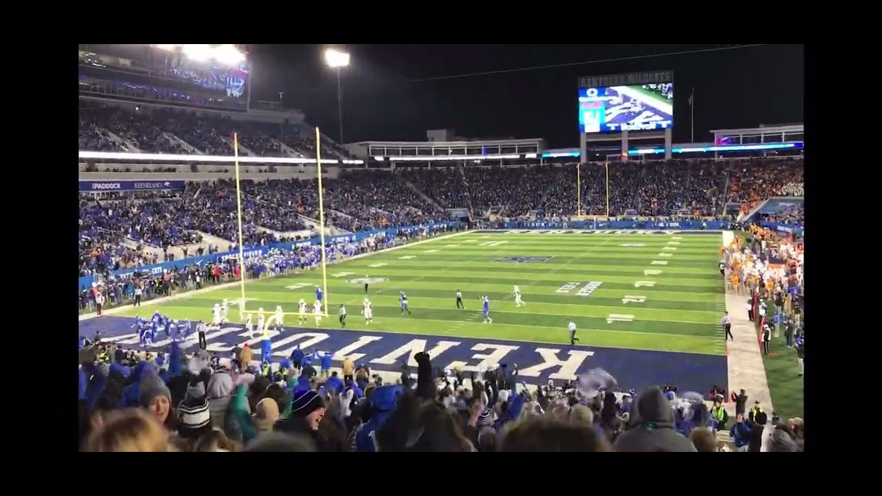 Kentucky Defeats Tennessee 2017 (Steven Johnson Touchdown) FROM THE STANDS