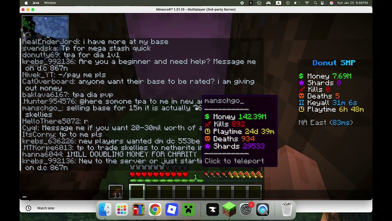how to make millions on your first day on donut smp!