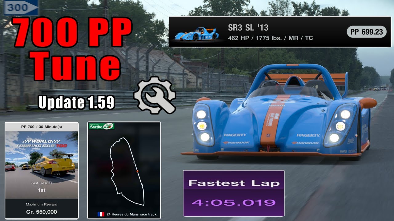 GT7|Easy Money Build|SR3 SL '13Engine Swap|Le Mans 700pp Build|1.59