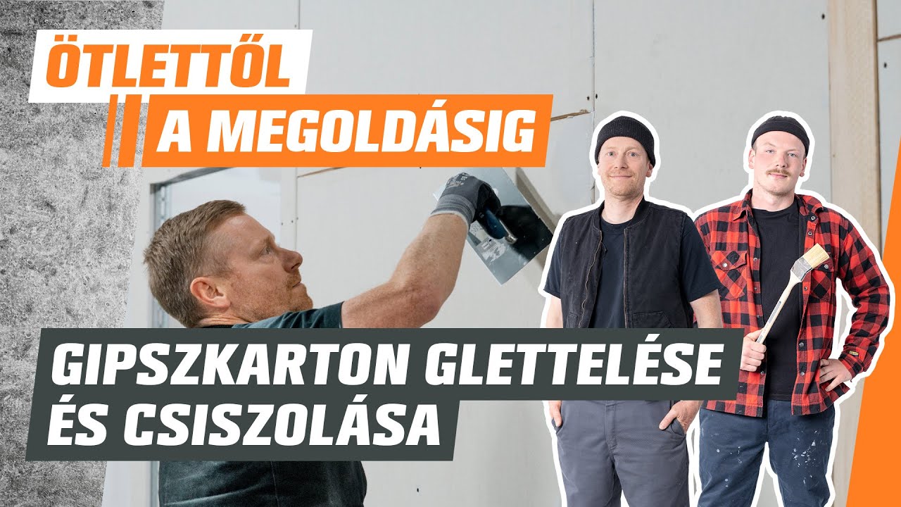 Gipszkarton glettelése és csiszolása - Ötlettől a megoldásig - OBI