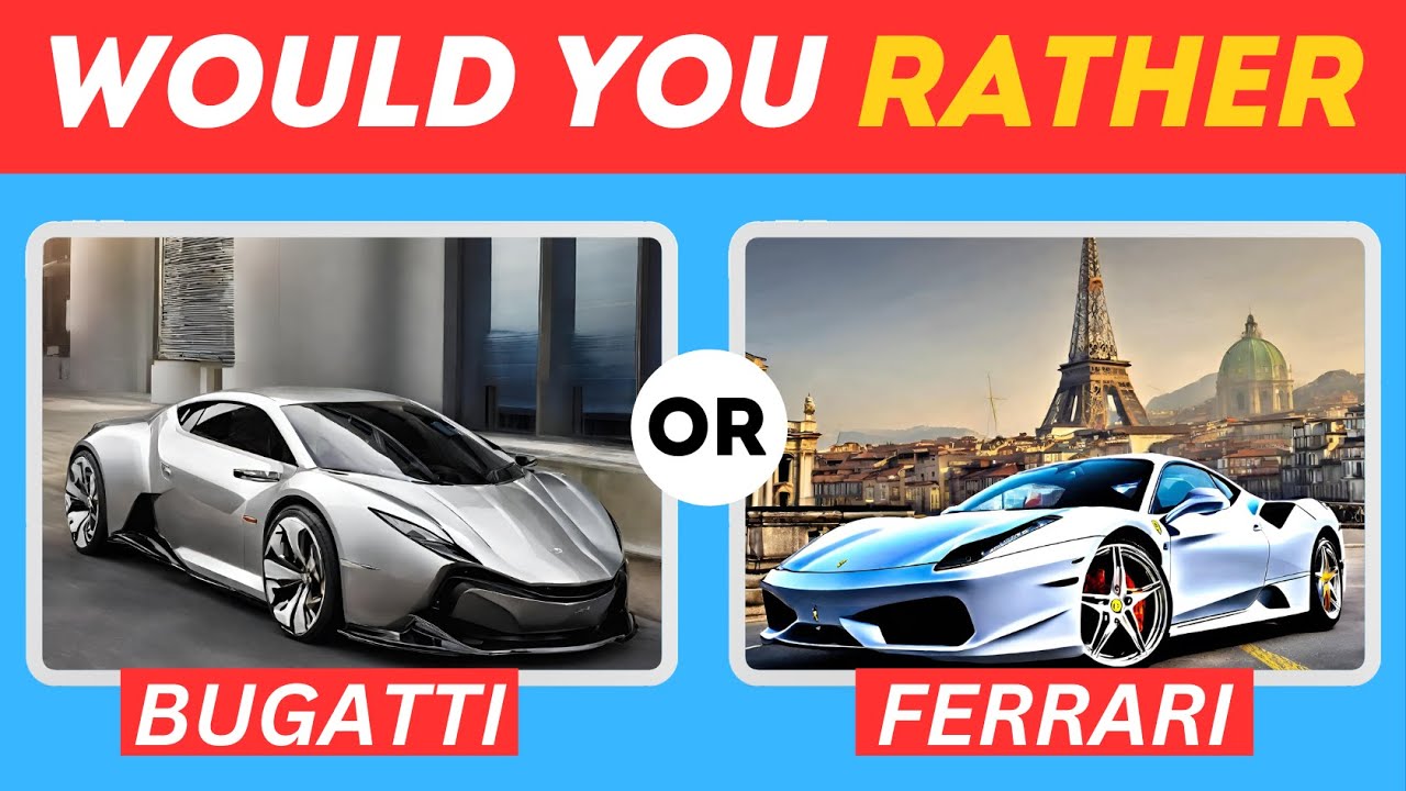 Would You Rather....? Luxury Car Edition🚗🏎️Quiz Hub