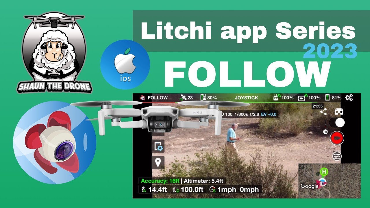 How to tutorial Litchi app Follow DJI Mini 2 #shaunthedrone